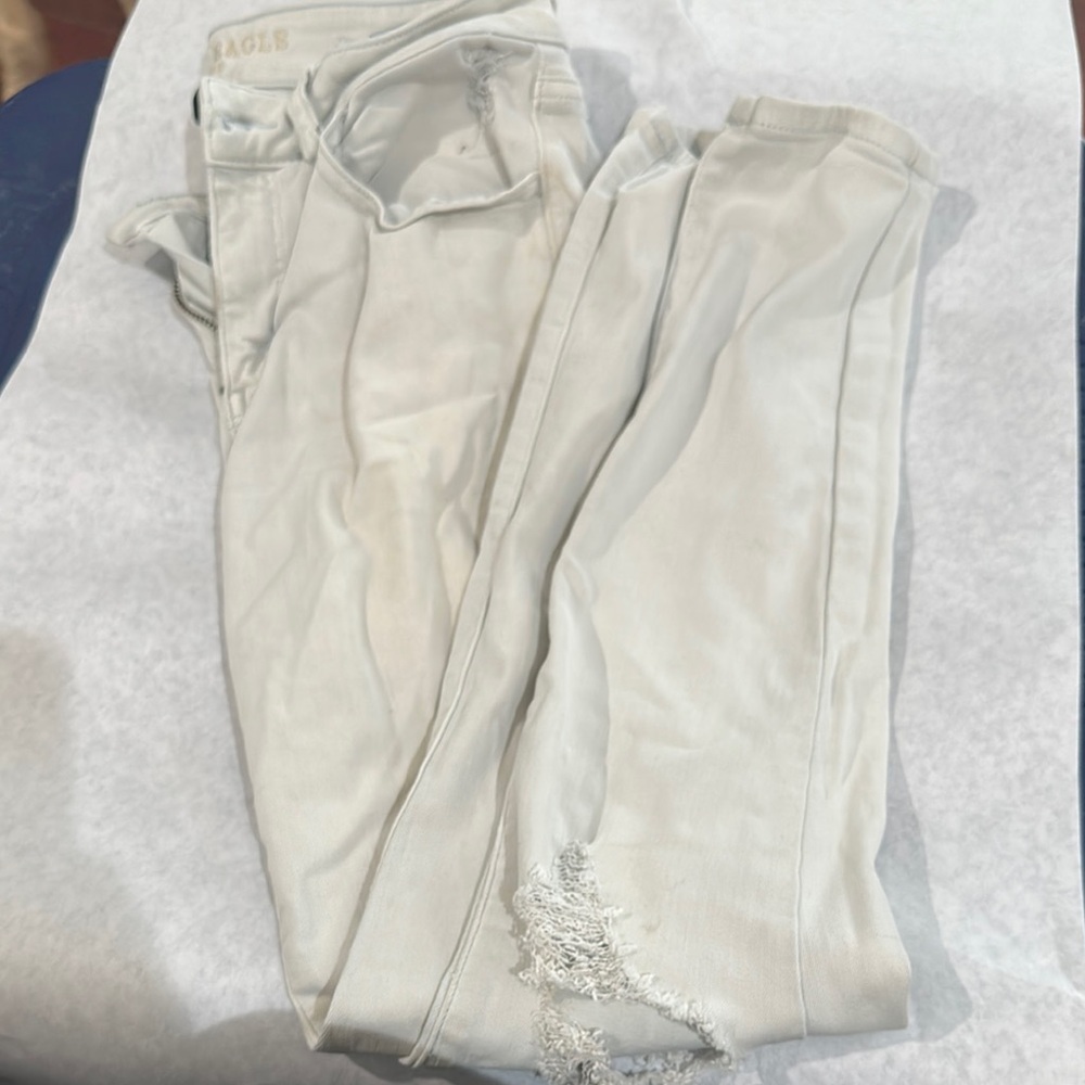 White Distressed Jeans
